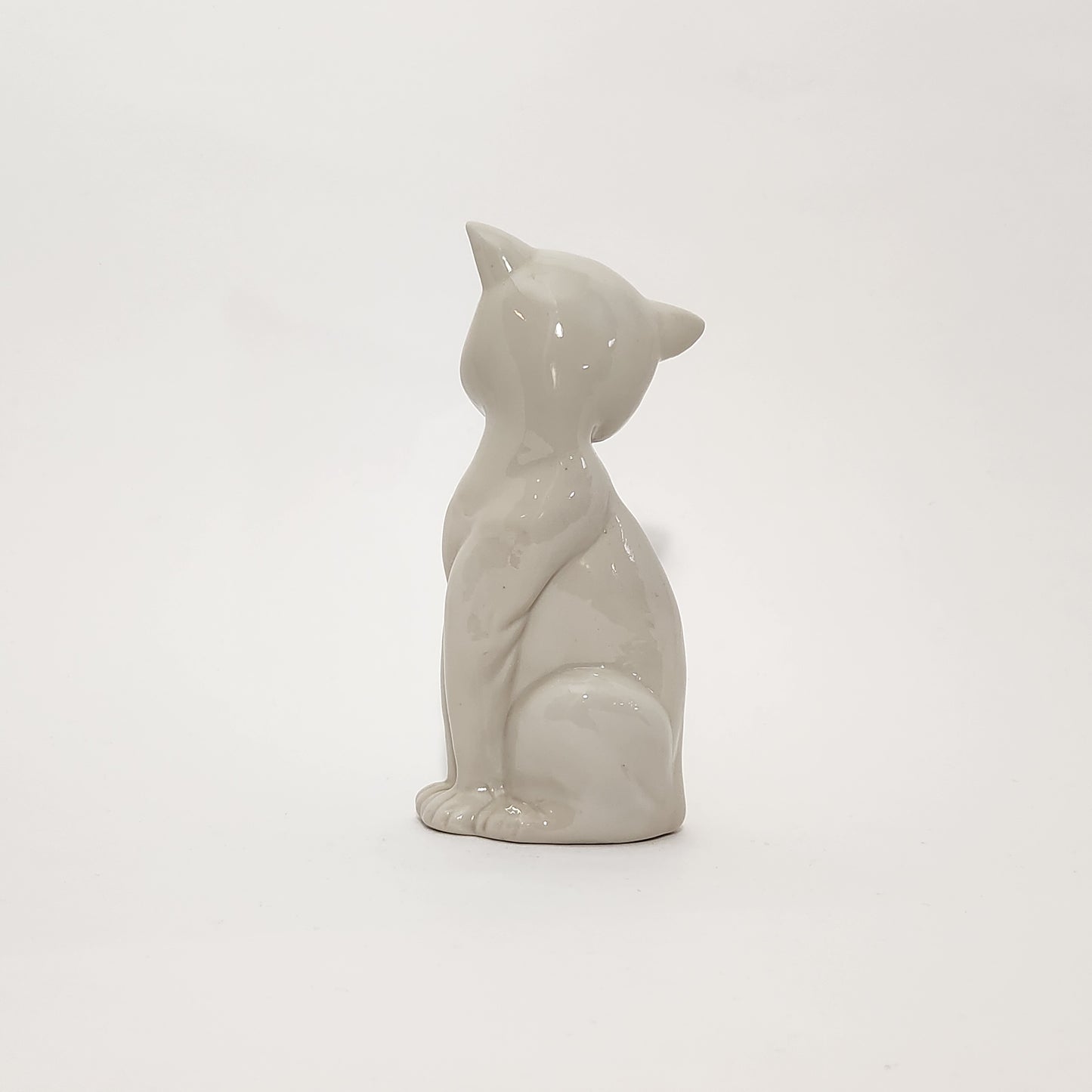 Enesco - Porcelain White Cat Figurines Set of 2