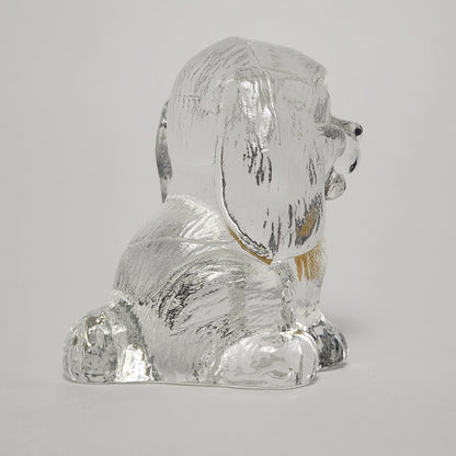Goebel - Lead Crystal Dog Figurine 1980s