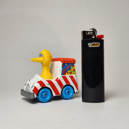 Playskool - Sesame Street Die Cast Car Big Bird Popcorn Machine 1983