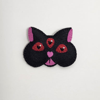 BANGcreated! - Love Cats 1.75" x 2.25" Felt Pin